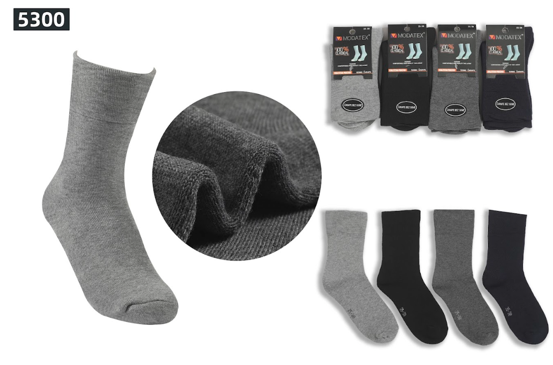 Modatex ženske termo čarape bez gume - 5 komada