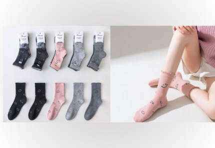 Fossa ženske čarape "Smiley" - 5 komada