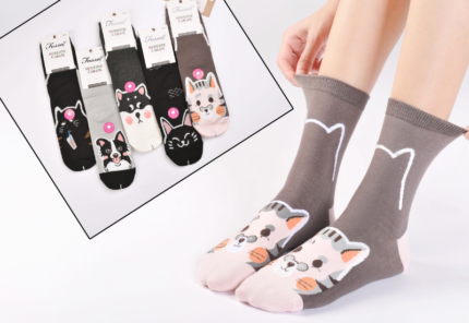 Fossa ženske čarape "Cats & Dogs" - 7 komada