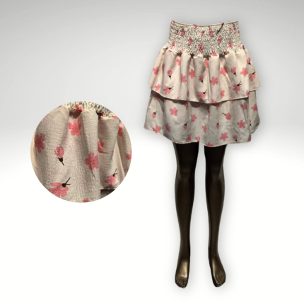 Mini suknja s volanima "Pink Flowers"