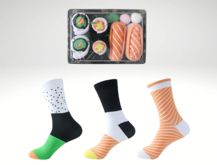 Ženske čarape "Sushi box" -  3 komada